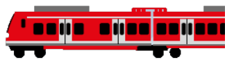 Grafik eines Zuges der Deutschen Bahn